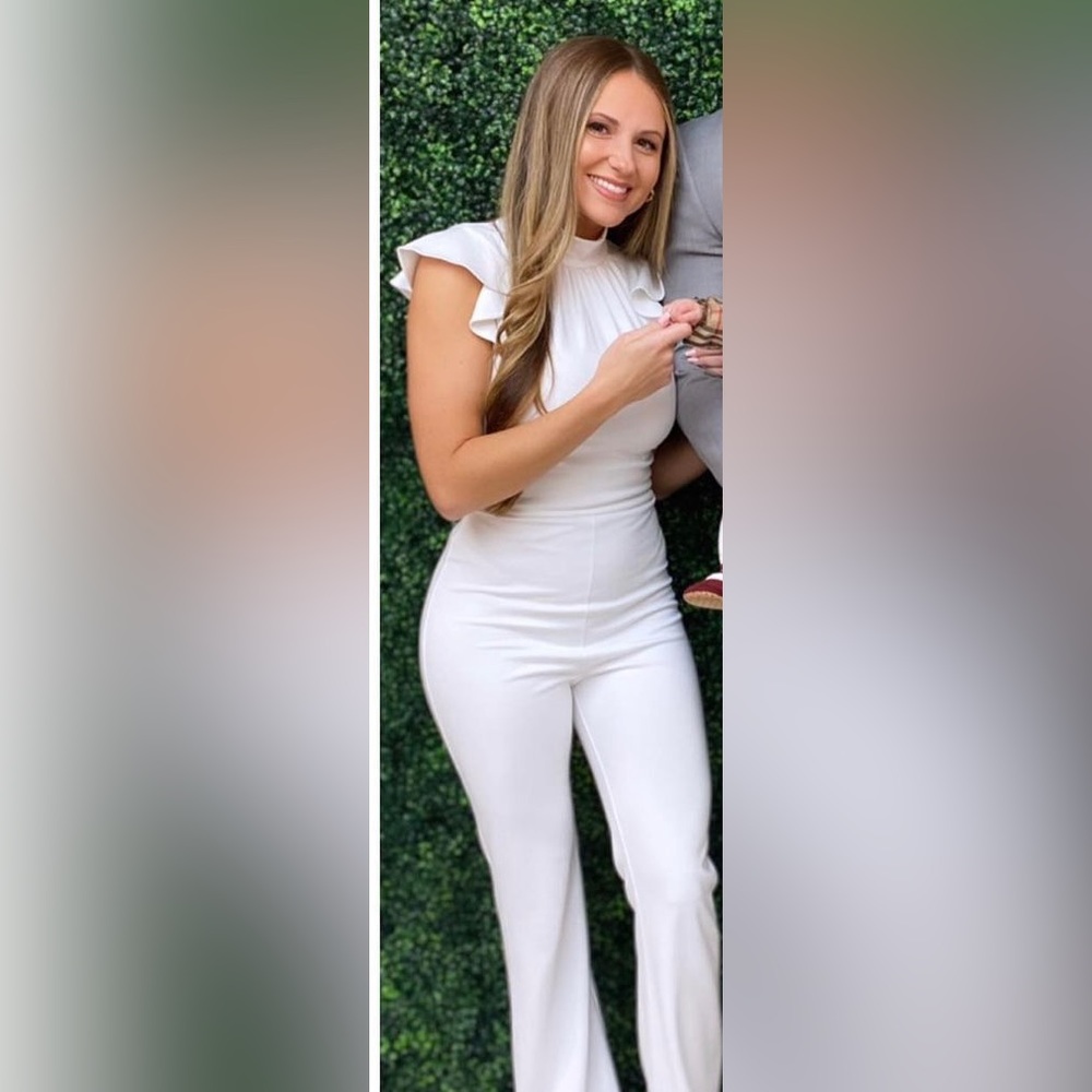 White jumpsuit by Amanda Uprichard size XS